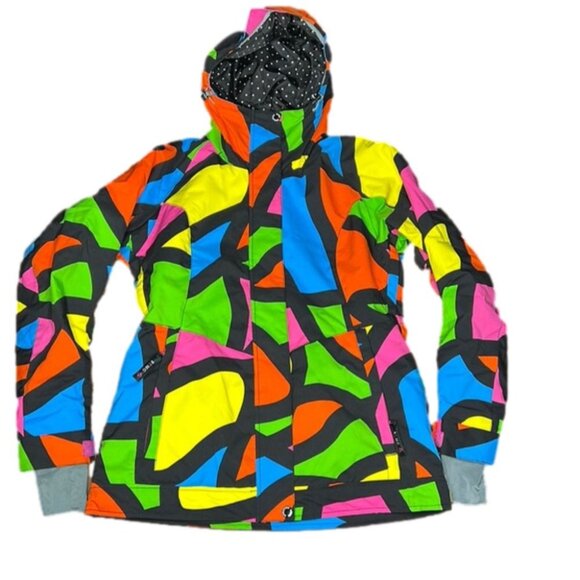 Blue Magic Jackets & Blazers - BLMG Blue Magic Multi Colour Vented Winter Snowboard Jacket